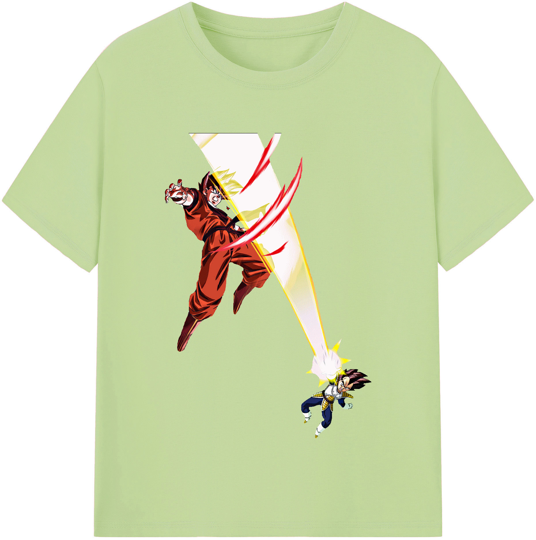 （画像用） ドラゴンボール ベジータ四世（Bejīta Yonsei）DRAGON BALL Vegeta IV 綿100％半袖Tシャツ（フロントプリント）